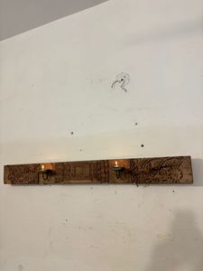 Panel de Madera de Teca Vintage con Grabado Fino, Estilo Moderno de Mediados de Siglo, Artesanía, Decoración de Pared para Hogar u Oficina, Muebles de Exterior - Product Image 3