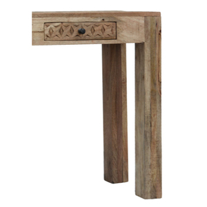 Mesas de consola retro hechas a mano, estilo rústico, gabinete de madera maciza de mango para colocar detrás del sofá, para el hogar, la oficina, la sala de estar, el bar, como mesa de almacenamiento. - Product Image 3