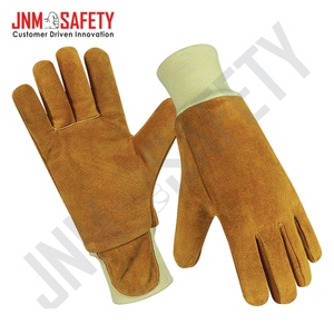 Gants de sécurité en cuir de vachette pleine fleur à manches longues de qualité supérieure, ignifuges et résistants à la chaleur pour la soudure et la protection industrielle des mains - Product Image 6