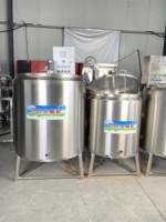500 L 1000L 2000L Acier Inoxydable Miel Jus De Fruits Purée De Fruits Ketchup Yaourt Lait Pasteurisateur HJ-SJ500
