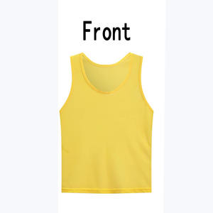 เสื้อกีฬาแบบไม่มีแขนสำหรับฝึกซ้อม ขายส่ง มีหมายเลข ผลิตจากโพลีเอสเตอร์ 100% ผ้าตาข่าย เหมาะสำหรับฟุตบอล เสื้อกั๊กสำหรับผู้ใหญ่ - Product Image 1
