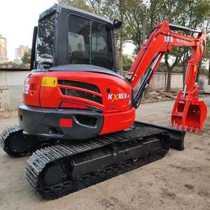 Vente en gros de mini-excavatrice hydraulique sur chenilles d'occasion KX163-5, modèle 2023, poids opérationnel de 5 tonnes, moteur, pompe à engrenages, Japon - Product Image 3