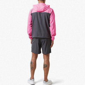 Ensemble short coupe-vent pour homme - Résistant à l'eau, séchage rapide et respirant, grande taille, style streetwear - Product Image 2