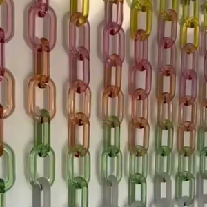 Christmas <b>Ornaments</b> Unique Resin Wall Decor Chain <b>Large</b> Handmade Wall Hanging for Contemporary Home Interiors Living Room Chain - Product Image 1