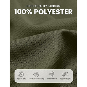 Pantalones Cortos Deportivos de Poliéster de Doble Tejido para Hombre, Estructurados, Duraderos, para Correr, Entrenar, Baloncesto, Casuales, con Retención de Forma - Product Image 4