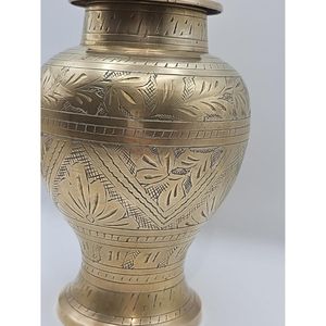 Creative Handcrafted Brass Made Gold Color Bold Shape Engraving Design Decorative Ginger Jar Best Selling Ginger <b>Storage</b> Jar - Product Image 6