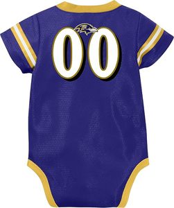Combinaison bébé en jersey vert des New York Jets avec numéro blanc et logo de l'équipe, drapeau américain brodé, personnalisable - Product Image 6