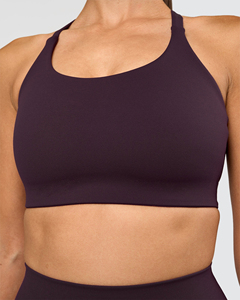 Women's Seamless Solid Color <b>Halter</b> <b>Neck</b> Sports <b>Bra</b> Medium Support Yoga Fitness Top - Product Image 6