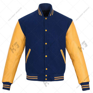 Unisex Casual Stylish Warm Custom Made High Quality Breathable Quick Dry V-neck Varsity <b>Jacket</b> Winter Baseball Letterman Style - Product Image 5