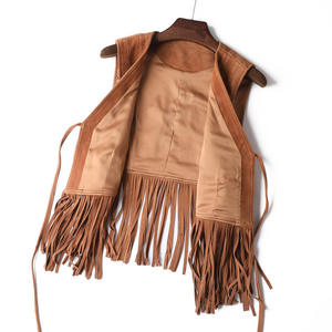 Nuevo Chaleco de Invierno para Mujer, Talla Grande, Estilo Vaquero Vintage, de Lona, con Flecos, Impermeable, Cortavientos, Ropa Exterior Formal - Product Image 5