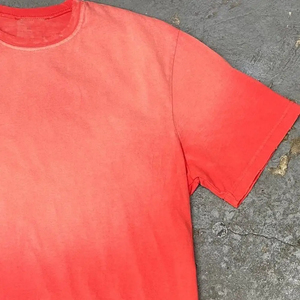 T-shirt pour homme à manches courtes, coupe classique, 100% coton, lavé à l'acide, respirant, anti-rétrécissement, haute qualité, vente chaude - Product Image 3