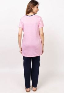 Conjunto de Pijama de Dos Piezas para Mujer, Cómodo y Moderno con Estampado Floral, al Mejor Precio de Fábrica - Product Image 4