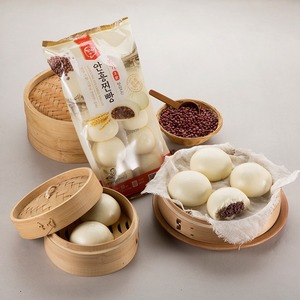 ขนมปังนึ่งอันฮง ไส้ถั่วแดงแบบเกาหลี ขนมแช่แข็ง รสหวานและเค็ม ของว่าง - Product Image 1