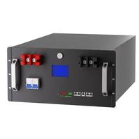 Batterie LiFePO4 51,2 V 200 Ah à montage en rack, 10,24 kWh, stockage solaire avec BMS Bluetooth/WiFi/CAN, 6000+ cycles, 16 unités en parallèle