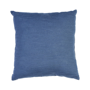 Cojín Decorativo de Poliéster Tejido Ecológico de 45x45 cm, Color Índigo Lavado, con Cierre de Cremallera, Diseño Liso, 400 Hilos, Personalizable - Product Image 1