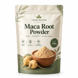 Polvo de Maca OEM ODM 200g, 100% Puro y Natural (Lepidium Meyenii), Superalimento para Smoothies y Alimentos Funcionales - Product Image 1