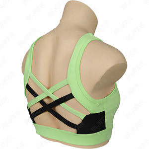 Soutiens-gorge de sport mi-longueur en spandex/nylon, coupe ajustée, leggings de yoga élastiques, performance premium, respirant, écologique, style uni - Product Image 1