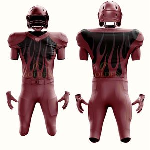 Maillots de football américain style entraînement, design original du fournisseur, nom de l'équipe, 100 % polyester, séchage rapide, respirant, adulte, OEM - Product Image 6