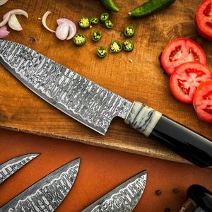 Ensemble de couteaux de chef polyvalents avec poignées confortables pour hacher les légumes, trancher la viande et la cuisine quotidienne, cuisine professionnelle - Product Image 6