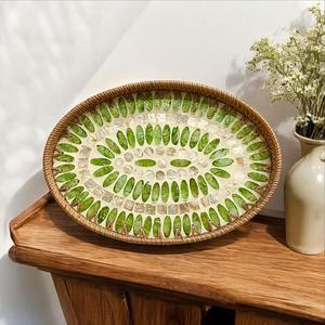 Décoration en rotin et nacre de style arabe, qualité export UO, écologique, qualité commerciale, avec ensemble MOP UO INDIA - Product Image 6