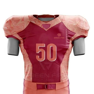 Uniforme de Fútbol Americano de Último Diseño y Estilo Nuevo, Venta al por Mayor a Bajo Precio, Logotipo y Colores Personalizados, 100% Poliéster Ecológico - Product Image 3
