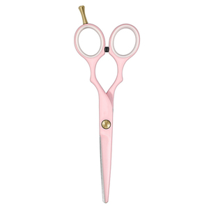 Tijeras de Peluquería Profesionales de Acero Inoxidable con Hoja Curva para Diestros, Tijeras de Corte de Pelo para Salón con Mangos Ergonómicos y Doble Apoyo para los Dedos - Product Image 3