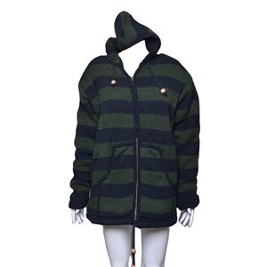 Invierno Multicolor parche trabajo cómodo desgaste con cremallera estilista de lana Sudaderas con capucha WJ 0112 - Product Image 2