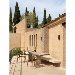 Silla de Comedor de Madera de Teca Sólida de Primera Calidad con Asiento de Ratán Tejido a Mano – Sillón de Estilo Escandinavo para Restaurante, Cafetería, Hotel - Product Image 3