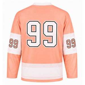Men Coral Sublimated Ice Hockey Set Jersey Shorts Polyester Striped <b>Athletic</b> Team Sportswear Match Training Apparel - Product Image 5