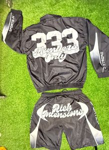 Wholesale Men's Windbreaker Short <b>Sets</b> Nylon Lightweight Men's Streetwear Sublimation Print 2 Piece Shorts <b>Set</b> - Product Image 6