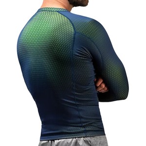 New Men's Long Sleeve Rash Guard Sportswear-Custom Design Sublimation MMA & <b>BJJ</b> <b>Rashguard</b> High Quality OEM Service Custom Colors - Product Image 2