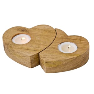 Handcrafted Mango Wood Christmas <b>Tree</b> And Star Candle Holder Set Table Decor & Eco-Friendly Home Gift Candlestick Decoration - Product Image 3