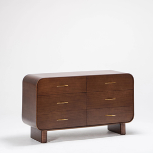 Scandinavian Style Multifunctional Dressing Table Cabinet <b>6</b> <b>Drawers</b> Solid Wood Handmade Bedroom Living Room Set Home Furniture - Product Image 6