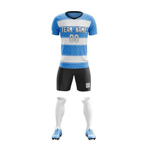 Nouveaux ensembles d'uniformes de football 100% polyester, prix d'usine, uniformes de football de haute qualité, faible MOQ, service OEM ODM, personnalisés - Product Image 5