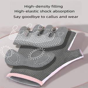 High Quality Half Finger Gym Gloves Mesh Breathable Non-Slip <b>Weight</b> Lifting Training Fitness Unisex Adjustable Wrist Strap 0.5kg - Product Image 2