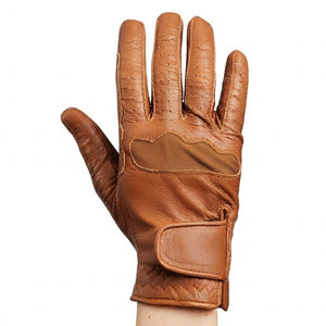 Gants d'équitation en cuir légers et personnalisables, unisexes, nouveau stock, confortables, durables, respirants, pour l'été - Product Image 5