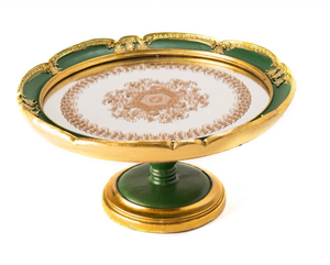 ถาดใส่ขนมทองเหลืองดีไซน์สวยงาม ถาดใส่ช็อกโกแลต ถาดจัดระเบียบอเนกประสงค์ ถาดเก็บอินทผลัมทองเหลือง - Product Image 1