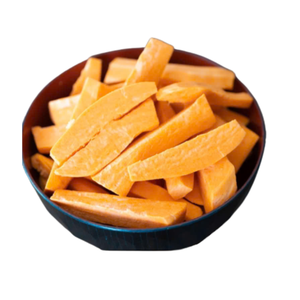 Cuñas de batata congeladas naturales de Vietnam, producidas a partir de batata fresca para hornear, freír y distribución al por mayor. - Product Image 1