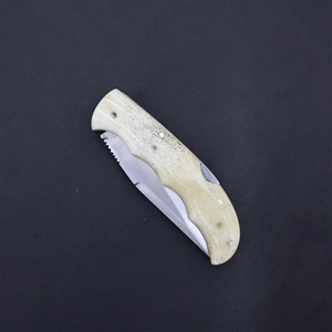 Black Smith 1987 FK-7668 Industrial Grade Clip Point Folding <b>Knife</b> D2 Steel Blade <b>Bone</b> <b>Handle</b> 6.5 Inch Overall Length for - Product Image 5