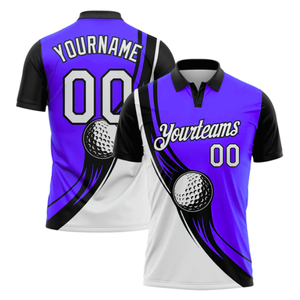 Polo de Golf Sublimado de Manga Corta para Hombre, Diseño Moderno, Deportivo, de Secado Rápido, en Poliéster Estampado - Product Image 2