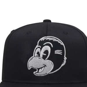 High Quality Classical Spandex Material Embroidery Custom Logo Flat Bill Snapback Cap One Size Fit Most Fitted Cap - Product Image 4