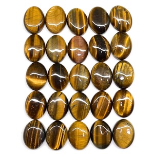 Cabochon ovale en œil de tigre naturel 20mm 15mm, pierres précieuses en œil de tigre en vrac, prix de gros pour la fabrication de bijoux en lot - Product Image 6