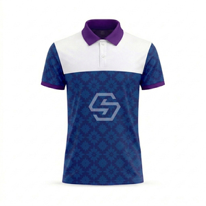 Polos de golf pour hommes de qualité supérieure, personnalisés, fabriqués par un fabricant OEM, imprimés par sublimation, 100% polyester respirant - Product Image 2