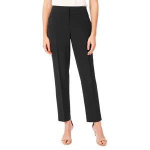 Pantalon décontracté pour femme Graceful Motion, en toile, été, coupe plate, conçu pour un ajustement fluide, silhouette décontractée, élégant, confortable pour tous les jours - Product Image 1