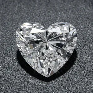 Diamant de laboratoire en forme de cœur de haute qualité, certifié IGI, couleur E, clarté VVS2, cadeau pour l'amour. - Product Image 4