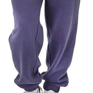 VIBE SEWN Survêtement à capuche violet pour femme grande taille, couleur unie, décontracté, manches longues, coupe régulière, respirant, en polaire, taille élastique - Product Image 6