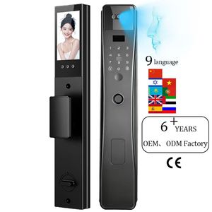Tuya 3d Gezicht Real-Time <span class=keywords><strong>Intercom</strong></span> Slimme Deurslot Beveiligingscamera Intelligent Met Vingerafdruk Slim Deurslot - Product Image 1