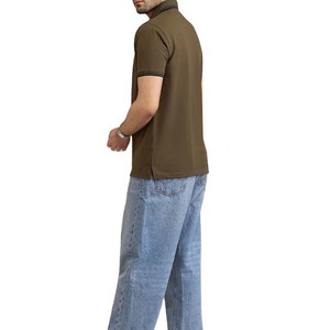 Camisas Polo de Alta Calidad 100% Algodón, Sólidas, Transpirables, de Manga Corta, Cuello Alto, con Logotipo Personalizado, Casuales para Hombre - Product Image 2