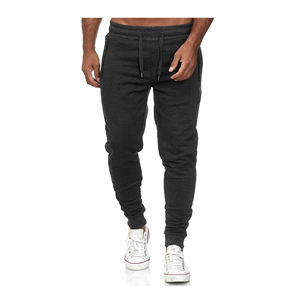 Wholesale Men's Casual Straight Canvas <b>Drawstring</b> <b>Trousers</b> Dark Wash - Product Image 6