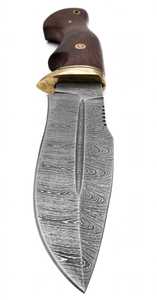 Herramienta Artesanal de Acero de Damasco Forjado a Mano con Mango de Madera de Nogal y Mosaico - Product Image 3